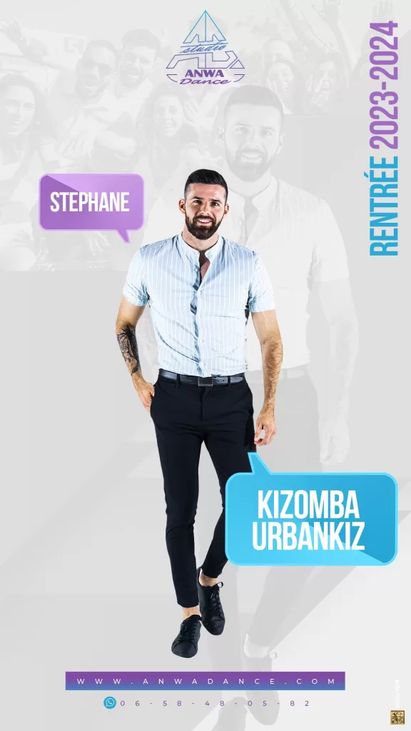 cover story STEPHANE Cours de danse kizomba, Urbankiz, studio Anwadance, Val-D'oise, ile de france