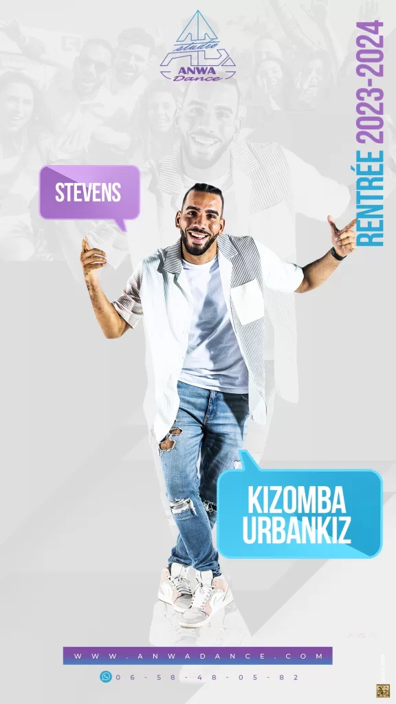 Kizomba - UrbanKiz - Stevens Cours de danse kizomba, Urbankiz, studio Anwadance, Val-D'oise, ile de france