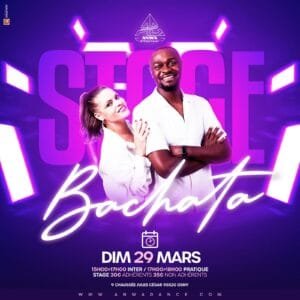 Cours de bachata dans le 95 à cergy au studio anwa dance