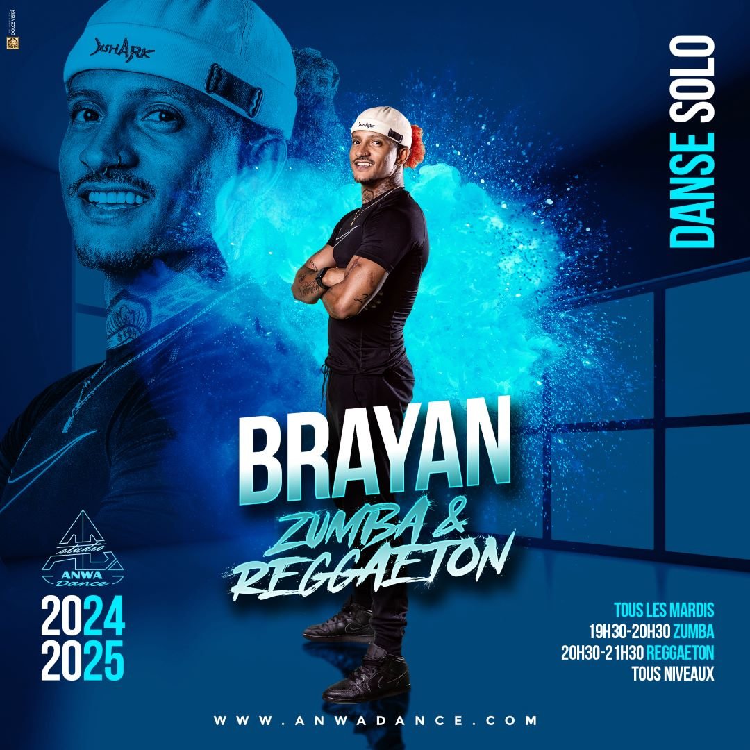 BRAYAN Cours de danse Reggaeton, studio Anwadance, Val-D'oise, ile de france