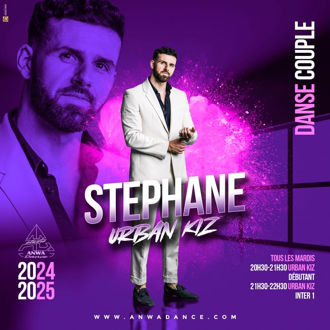 STEPHANE Cours de danse kizomba, Urbankiz, studio Anwadance, Val-D'oise, ile de france