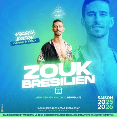 Cours de Zouk Brésilien dans le 95 à cergy au studio anwa dance