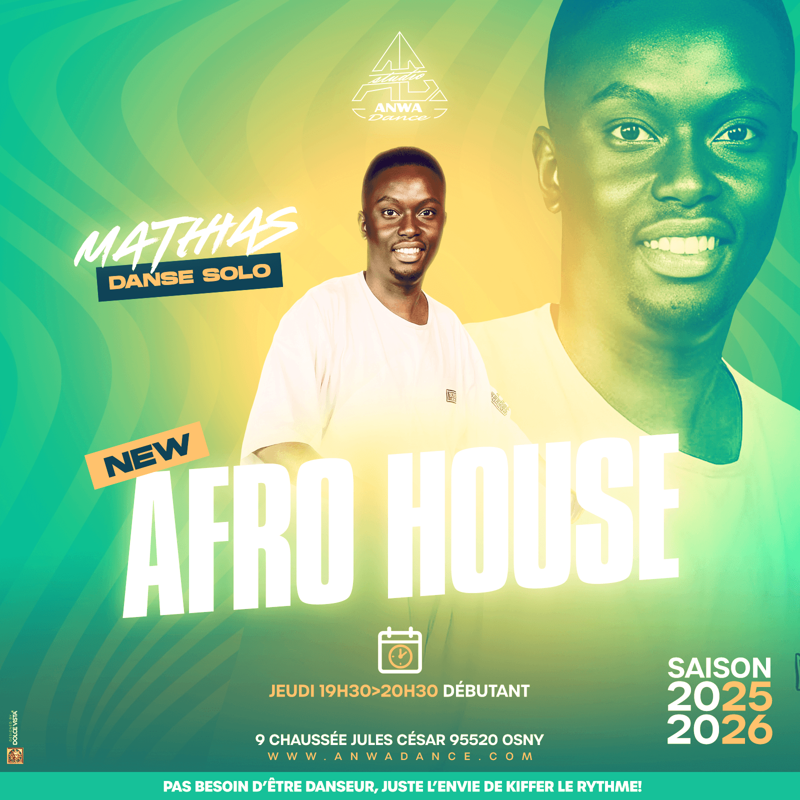 Cours de Afro House dans le 95 à cergy au studio anwa dance