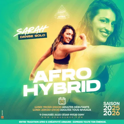 Cours de Afro Hybrid dans le 95 à cergy au studio anwa dance