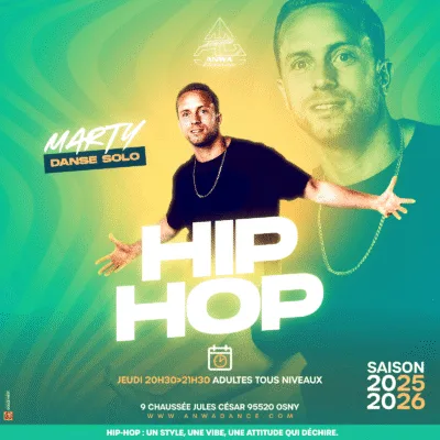 Cours de hip hopdans le 95 à cergy au studio anwa dance