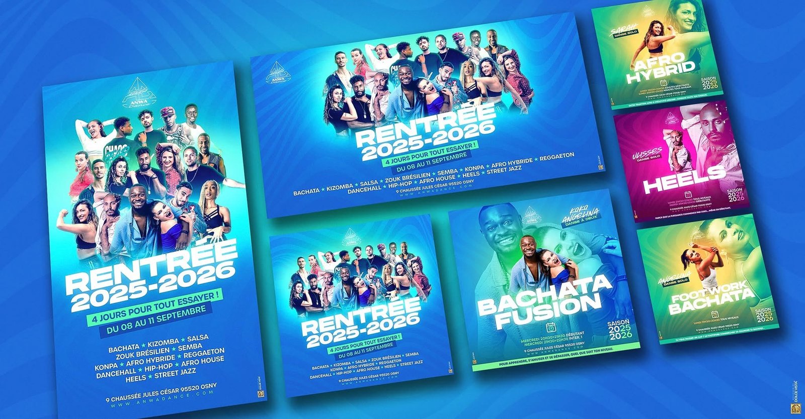 Ecole de danse,anwa dance, salsa, bachata, kizomba, urban kiz, hip hop, heels, afrohybrid, afrohouse, dancehall, semba, konpa, zouk brésilien osny, cergy, val d'oise, pieerrelaye, taverny
