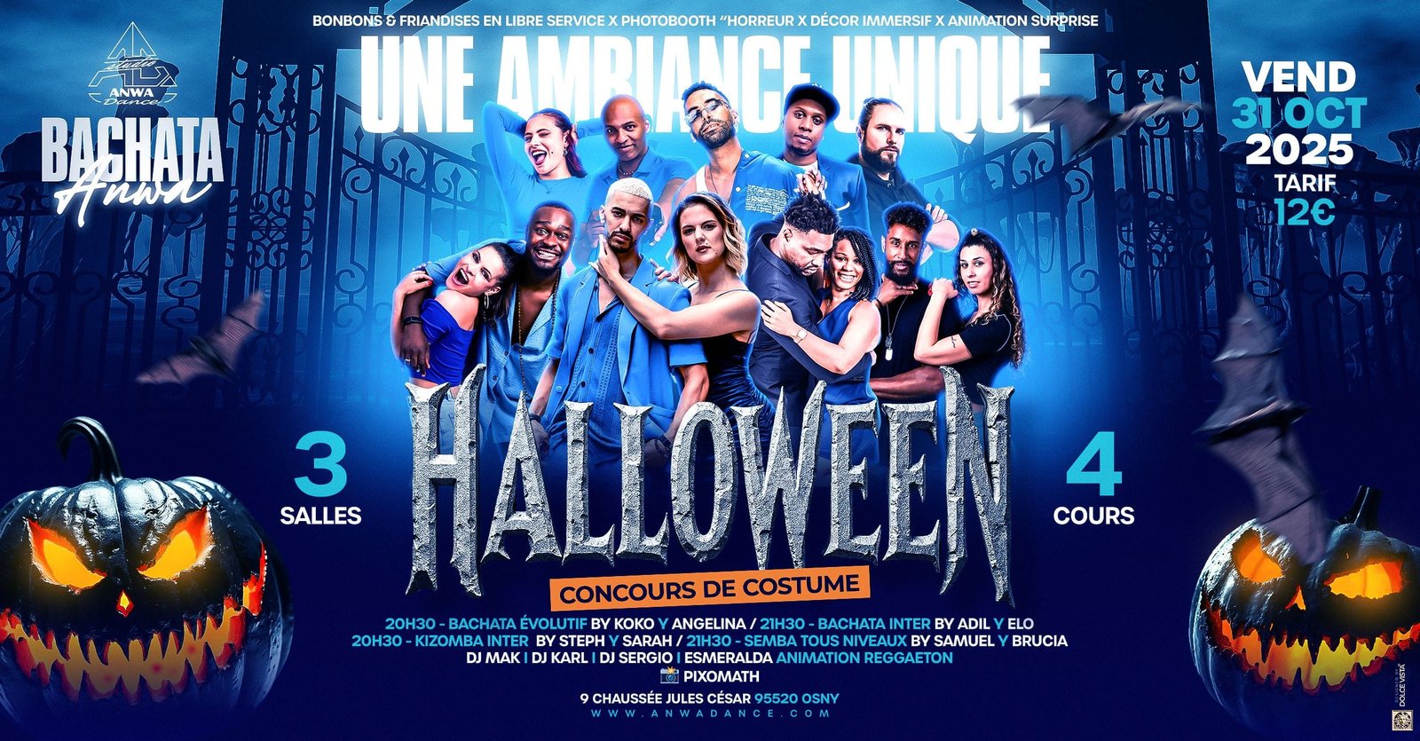soirée sbk dans le 95 à cergy au studio de danses Anwa Dance