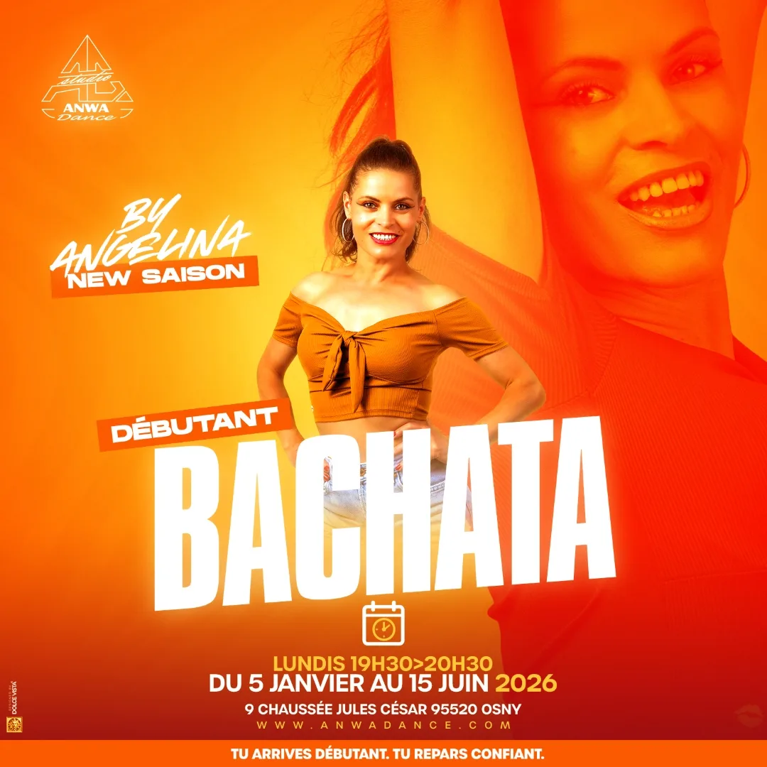 Cours de bachata dans le 95 à cergy au studio anwa dance