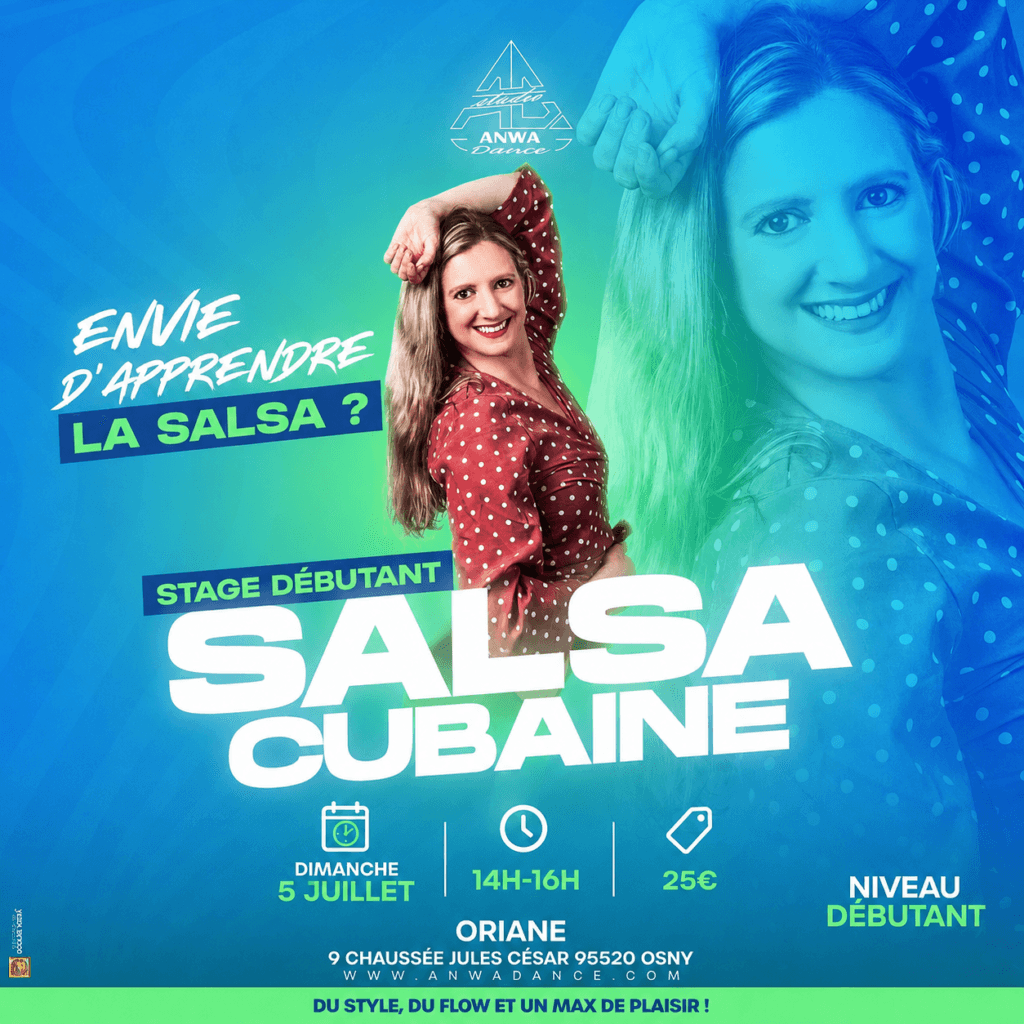 Cours de styling salsa dans le 95 à cergy au studio anwa dance